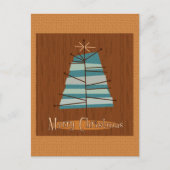 Mid Century Moderne kerstboom Feestdagenkaart (Voorkant)