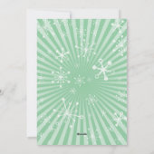 Mid-Century Moderne kerstfotokaart Feestdagenkaart (Achterkant)