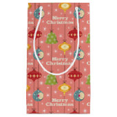 Mid Century Moderne Kerstmis Baubles Klein Cadeauzakje (Voorkant)