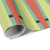 Mid-Century Moderne Kerstmis Cadeaupapier (Rol Hoek)