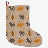 Mid-Century Moderne Kerstmis Grote Kerstsok (Voorkant)