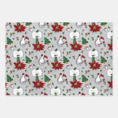 Mid Century Moderne Kerstmis Inpakpapier Vel (Voorkant)