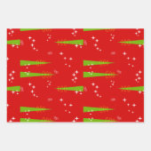Mid-Century Moderne Kerstmis  Inpakpapier Vel (Voorkant)