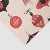 Mid-Century Moderne Kerstmis Tissuepapier (Detail)