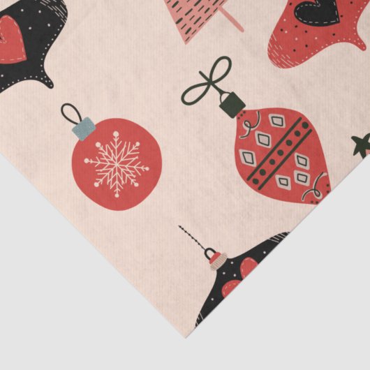 Mid-Century Moderne Kerstmis Tissuepapier (Detail)