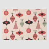 Mid-Century Moderne Kerstmis Tissuepapier (Voorkant)