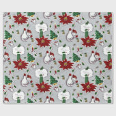 Mid Century Moderne kerstmix — papier voor onmidde (Vlak)