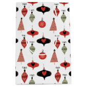 Mid Century Moderne Kerstvakantie Medium Cadeauzakje (Voorkant)