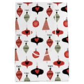 Mid Century Moderne Kerstvakantie Medium Cadeauzakje (Achterkant)