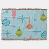 Mid Century Moderne kerstversieringen Deken (Voorkant)