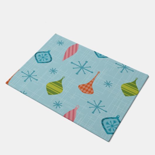 Mid Century Moderne kerstversieringen Deurmat (Schuin)