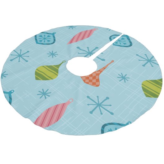 Mid Century Moderne kerstversieringen Kerstboom Rok (Gekanteld)