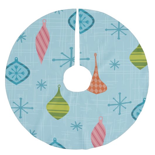 Mid Century Moderne kerstversieringen Kerstboom Rok (Voorkant)