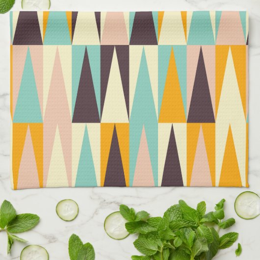 Mid Century Moderne Keuken Handdoek (Gevouwen)