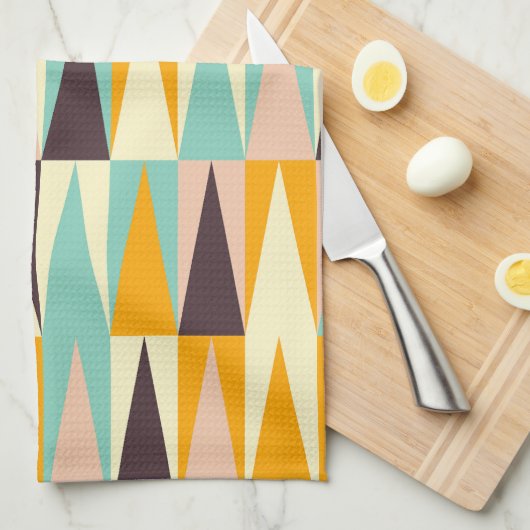 Mid Century Moderne Keuken Handdoek (Quarter Fold)