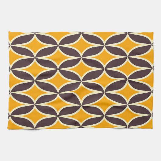 Mid Century Moderne Keuken Handdoek (Horizontaal)