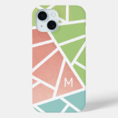 Mid Century Moderne Kleurenblok pastels MCM Case-Mate iPhone Case (Achterkant)