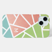 Mid Century Moderne Kleurenblok pastels MCM Case-Mate iPhone Case (Achterkant (horizontaal))