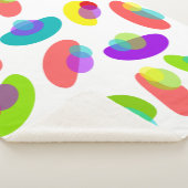 Mid-Century Moderne, kleurrijke Abstracte  Sherpa Deken (3/4)