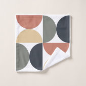 Mid Century Moderne Kolen Zalm Bad Handdoek (Wasdoekje)