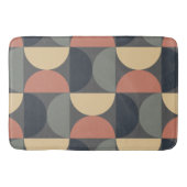 Mid Century Moderne Kolen Zalm Badmat (Voorkant)