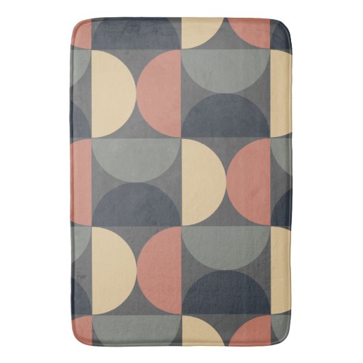 Mid Century Moderne Kolen Zalm Badmat (Voorkant Verticaal)