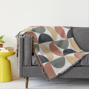 Mid Century Moderne Kolen Zalm Deken
