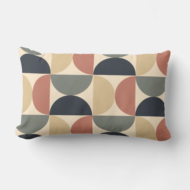 Mid Century Moderne Kolen Zalm Kussen (Voorkant)