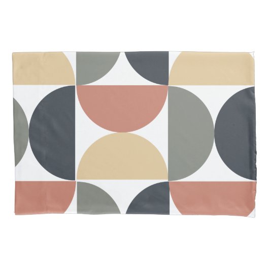 Mid Century Moderne Kolen Zalm Kussensloop (Voorkant)