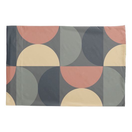 Mid Century Moderne Kolen Zalm Kussensloop (Achterkant)