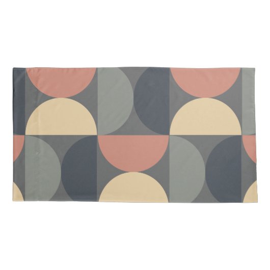 Mid Century Moderne Kolen Zalm Kussensloop (Achterkant)