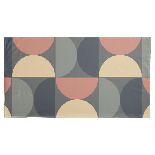 Mid Century Moderne Kolen Zalm Kussensloop (Voorkant)