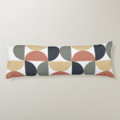 Mid Century Moderne Kolen Zalm Lichaamskussen (Achterkant)