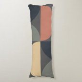 Mid Century Moderne Kolen Zalm Lichaamskussen (Voorkant Verticaal)