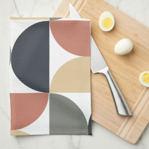 Mid Century Moderne Kolen Zalm Theedoek