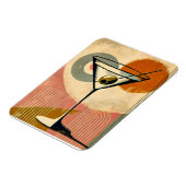 Mid Century Moderne Kunst Martini Magneet (Linkerzijde)