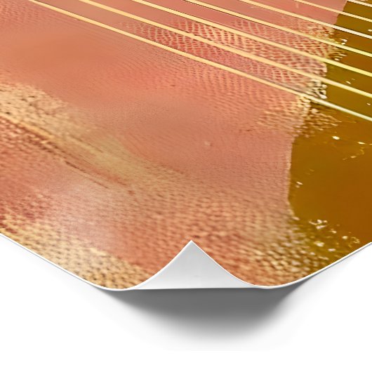 Mid Century Moderne Kunst Martini Perfect Poster (Hoek)