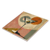 Mid Century Moderne Kunst Martini Tegeltje (Zijkant)
