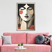 Mid Century Moderne Kunst Meditatie Canvas Afdruk (Insitu (Woonkamer))