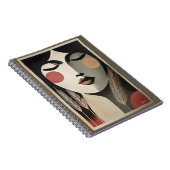 Mid Century Moderne Kunst Meditatie Notitieboek (Rechterzijde)