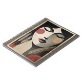 Mid Century Moderne Kunst Meditatie Notitieboek (Linkerzijde)