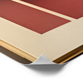 Mid Century Moderne Kunst Meditatie Poster (Hoek)