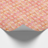 Mid-Century Moderne kwadraten - crème multi Cadeaupapier (Hoek)