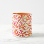 Mid-Century Moderne kwadraten - crème multi Mok (Midden)