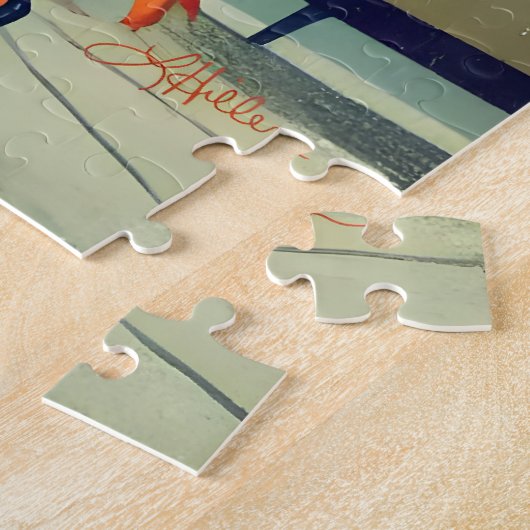 Mid Century Moderne Martini Dans Cocktail Party Legpuzzel (Zijkant)