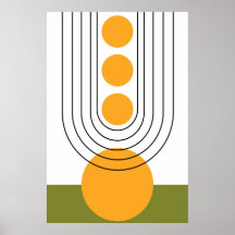 Mid Century Moderne Muur Minimalistische Kunst, Aa