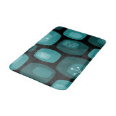 Mid Century Moderne Oblaanproducten Blauwgroen Badmat (Gekanteld)