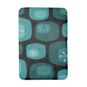 Mid Century Moderne Oblaanproducten Blauwgroen Badmat (Voorkant Verticaal)