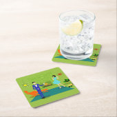 Mid Century Moderne Onderzetter met twee centen (Insitu)