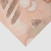 Mid Century Moderne Organic Rond Geometric Peach Tissuepapier (Detail)